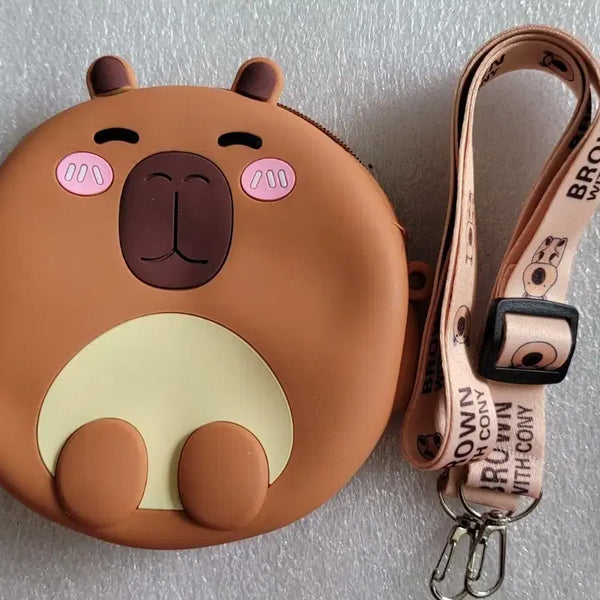 [BUNJANG] Brown & Coney Bear Pouch with Strap / 브라운앤코니 곰돌이 파우치 스트랩 포함
