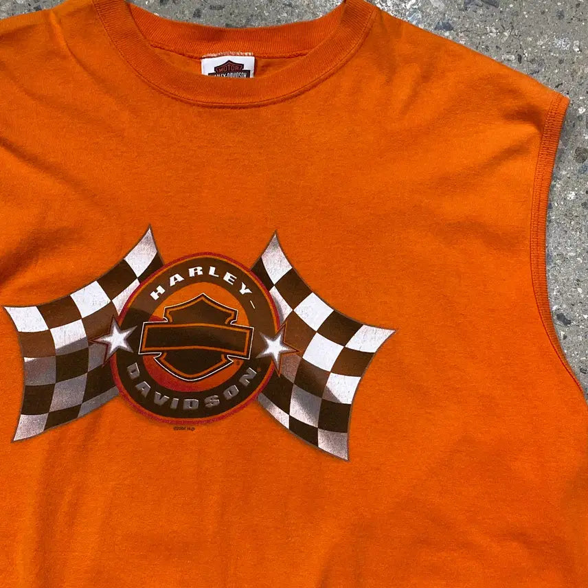 [BUNJANG] Harley-Davidson Sleeveless Shirt Men's 2XL / 할리 데이비슨 나시 (Man 2XL)/[H1191]