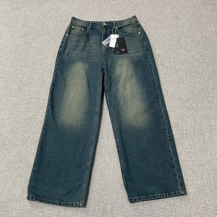 [BUNJANG] Remainsecond Wide Leg Jeans / L 새상품 리메인세컨드 와이드 청바지 하의 B.6616