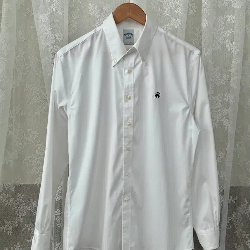 [BUNJANG] Brooks Brothers Stretch Cotton Shirt White / M) 브룩스브라더스 스트레치 코튼 셔츠 화이트