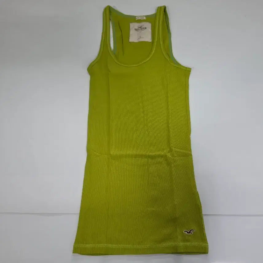 [BUNJANG] Hollister Green Ribbed Sleeveless Top / 홀리스터 그린 골지 민소매 새상품