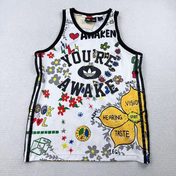 [BUNJANG] Adidas x Pharrell Williams Mesh Sleeveless Top / 아디다스 x 퍼렐 윌리엄스 메쉬 슬리브리스