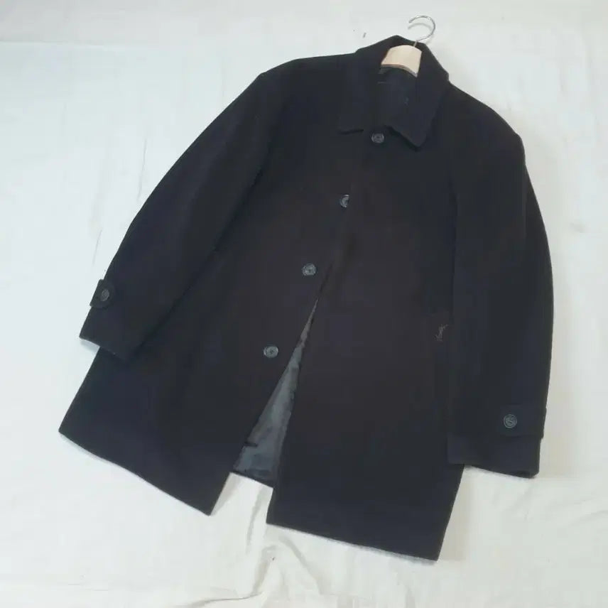 [BUNJANG] Saint Laurent Dark Brown Wool Coat / 입생로랑 다크브라운 울 코트