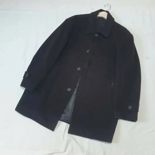 [BUNJANG] Saint Laurent Dark Brown Wool Coat / 입생로랑 다크브라운 울 코트