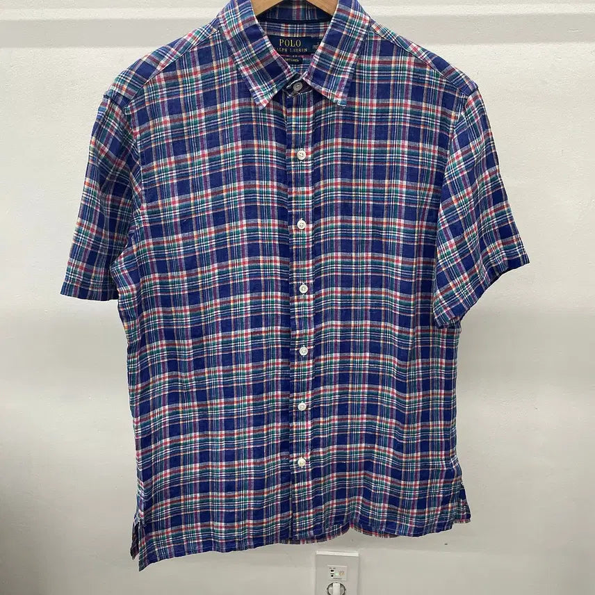 [BUNJANG] Polo Ralph Lauren 100% Linen Short Sleeve Shirt / 95~100)폴로 랄프로렌 린넨100% 반팔 셔츠