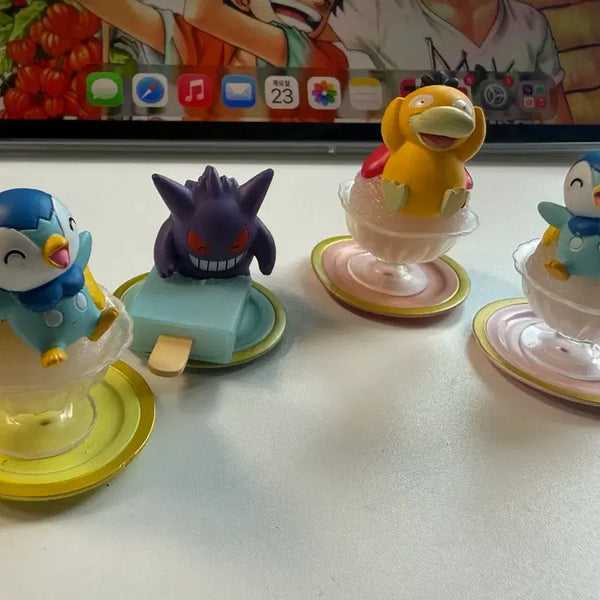 [BUNJANG] Pokemon Gacha Set: Piplup, Gengar, Psyduck Sweet Mascot Figures / 포켓몬 가챠 일괄 펭도리 팬텀 고라파덕 냠냠 스위트 마스코트