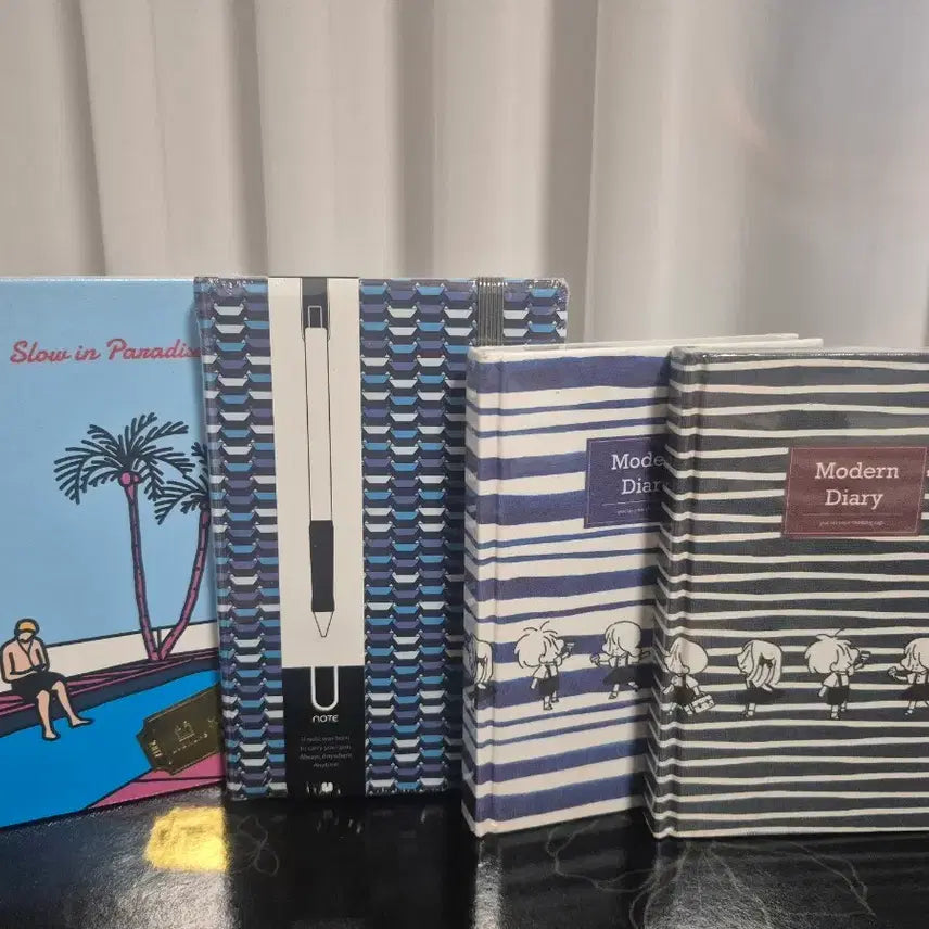 [BUNJANG] 4-Piece Undated Diary and Notebook Set / 만년다이어리겸 노트 4종 일괄 입니다