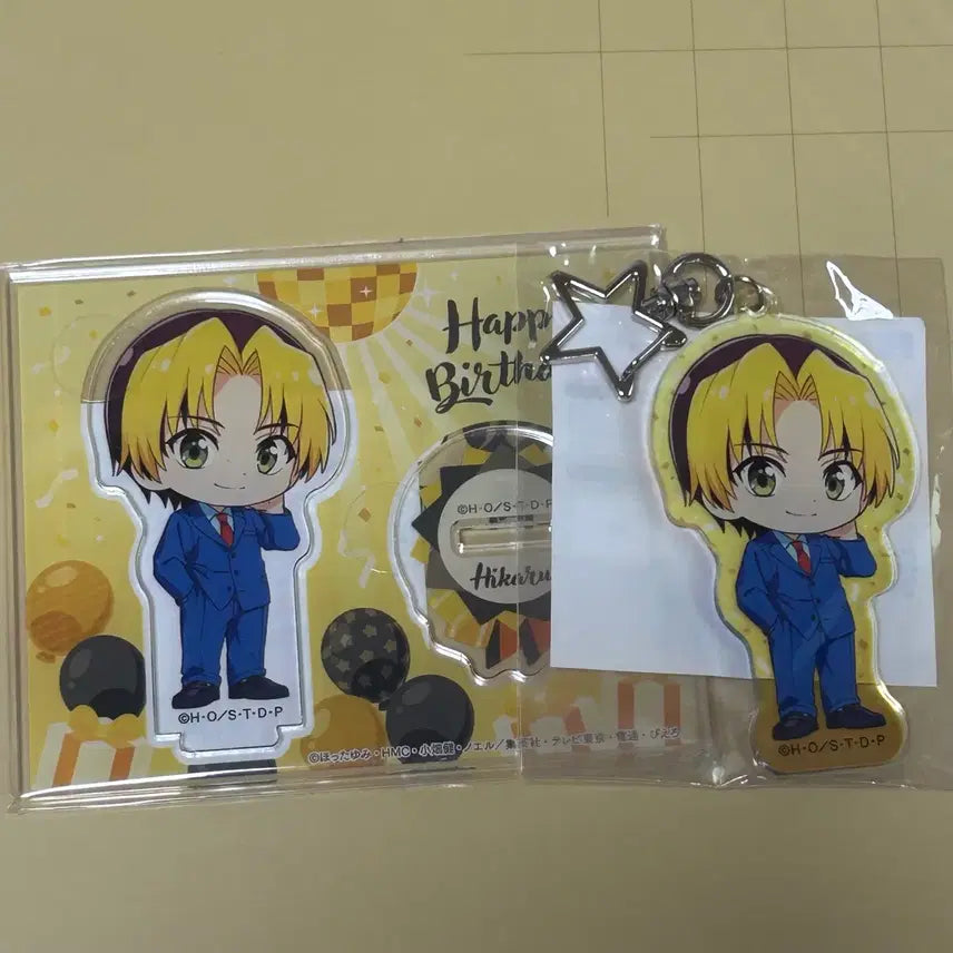 [BUNJANG] Hikaru's Go Birthday Lottery Hikaru Acrylic Stand Keychain Set / 히카루의 바둑 생일 쿠지 히카루 아크릴스탠드 키홀더 세트