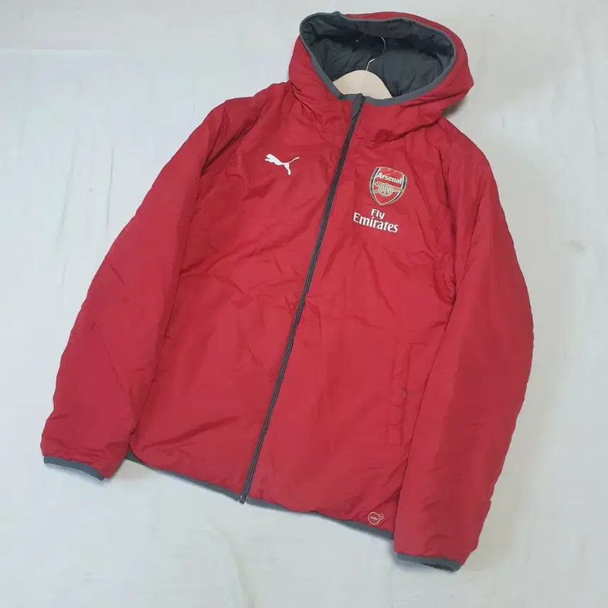[BUNJANG] Puma Arsenal Reversible Hooded Jumper / 푸마 아스날 리버시블 후드 점퍼