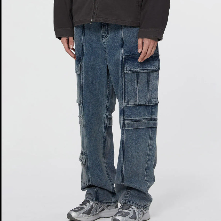 [BUNJANG] Ilcorsso Multi Pocket Denim Cargo Pants / 32인치)일꼬르소 멀티 포켓 데님 팬츠