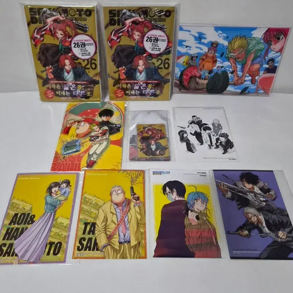 [BUNJANG] Sakamoto Days Volume 26 Double Benefit Edition Sealed Manga with Card Holder and Mini Poster / 미개봉 더블특전판 ) 사카모토 데이즈26+특전+미니포스터+카드홀더