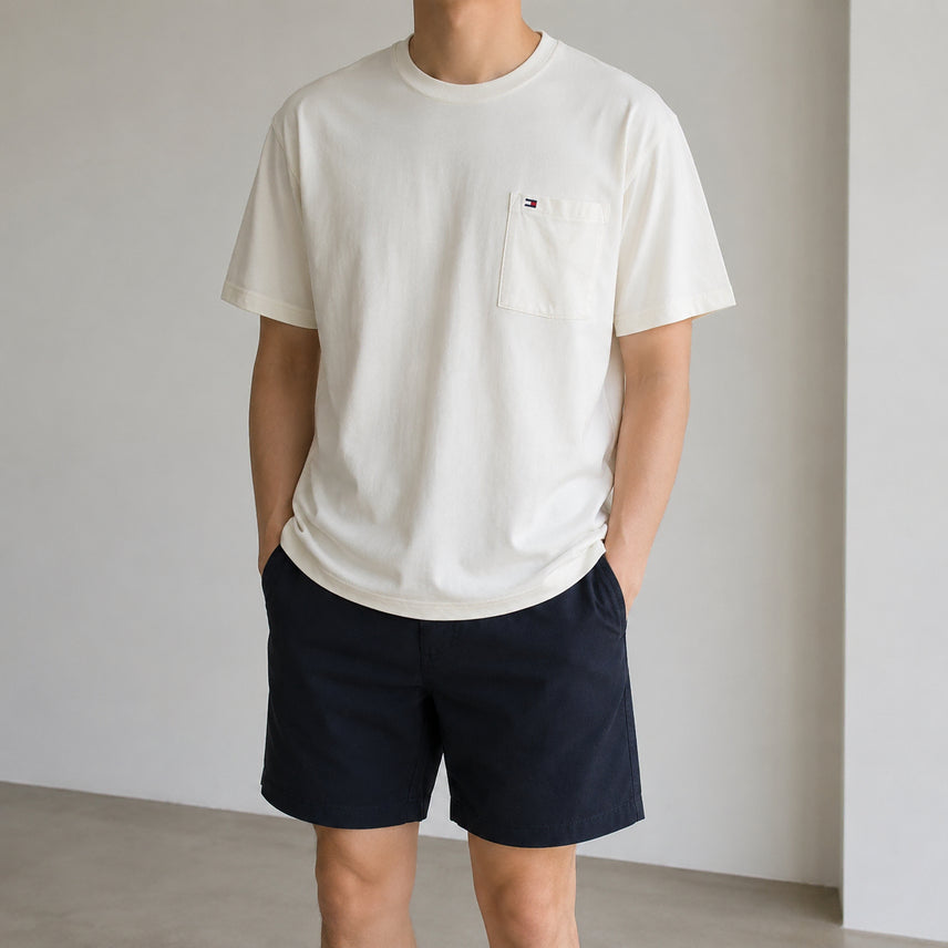 [BUNJANG] Tommy Hilfiger Round Neck T-Shirt (Size 100) / [100]타미힐피거 반팔 라운드티