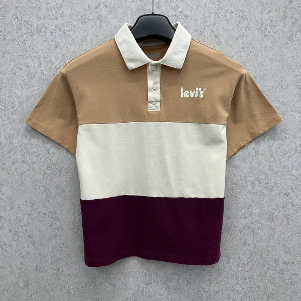 [BUNJANG] Levi's 90s Women's Short Sleeve Collar T-Shirt / 90 리바이스 여자 숏 반팔 카라티
