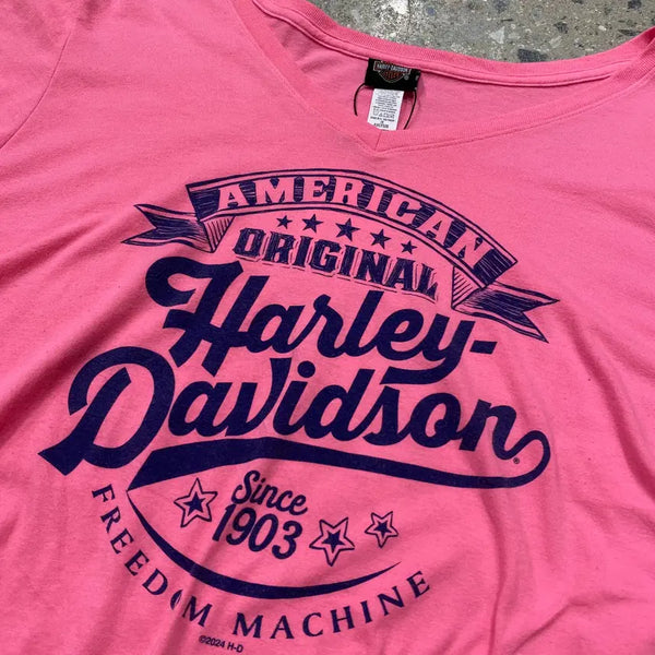 [BUNJANG] Harley-Davidson Women's T-Shirt 2XL / 할리 데이비슨 1/2 티셔츠 (Woman 2XL)/[H1195]