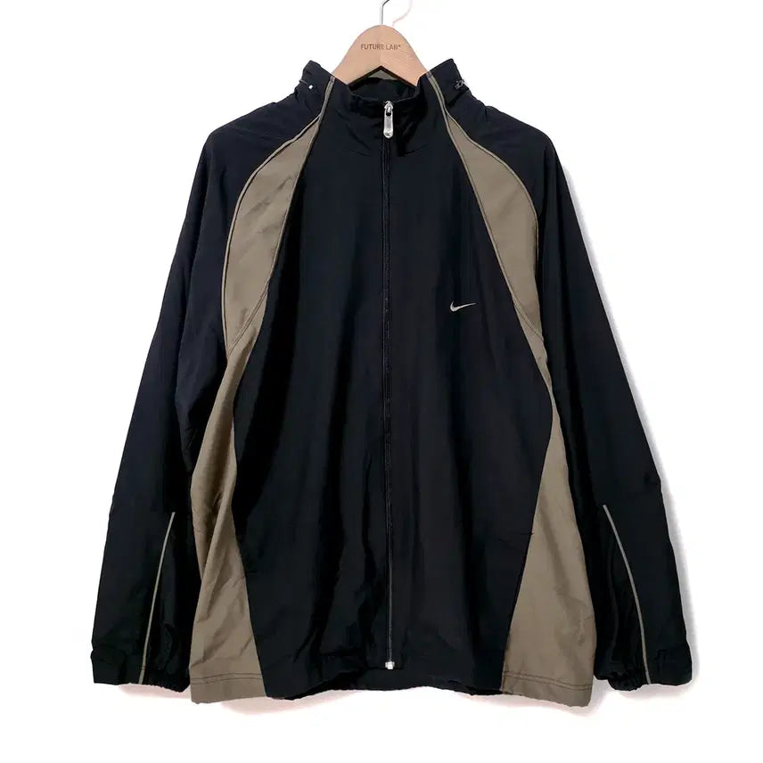 [BUNJANG] Nike 2000s Track Jacket Black/Olive XL / [XL] 나이키 2000s 트랙 자켓 블랙/ 올리브