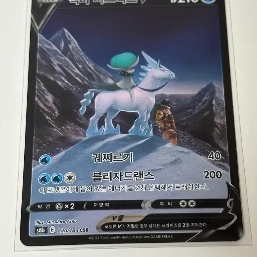 [BUNJANG] Pokemon Card Spectrier V CSR / 포켓몬카드 백마버드렉스 V CSR