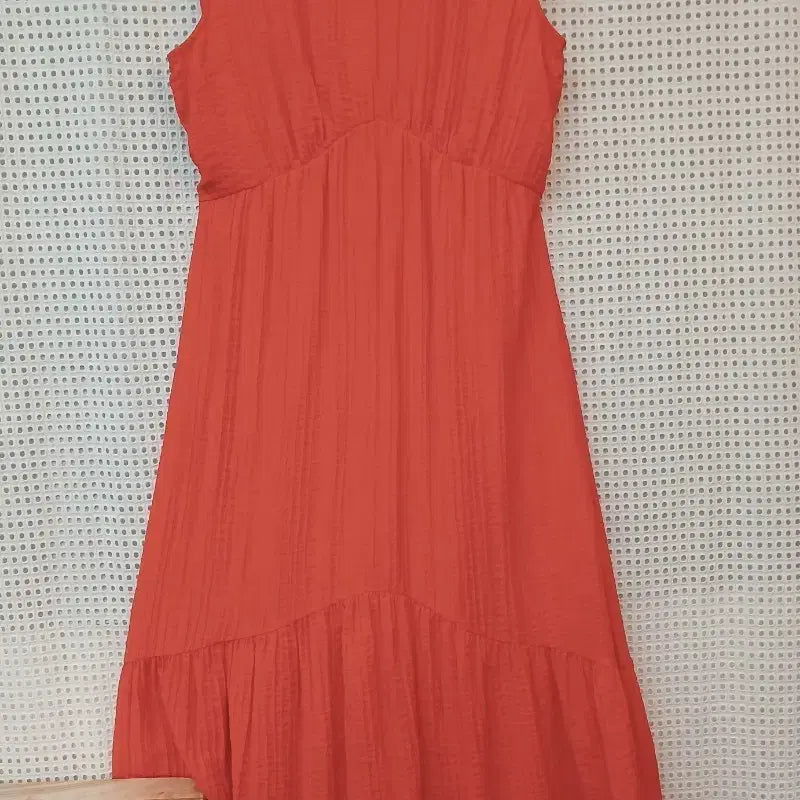 [BUNJANG] Nine West Women's Orange Dress - Size M / 나인웨스트 여성 원피스 오렌지 M