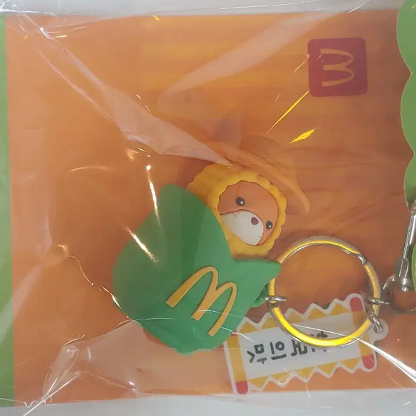 [BUNJANG] McDonald's Korea Taste Chungju Corn Clicker Keychain / 맥도날드 한국의 맛 충주씨 옥수수 클릭커 키링 맥날 클리커