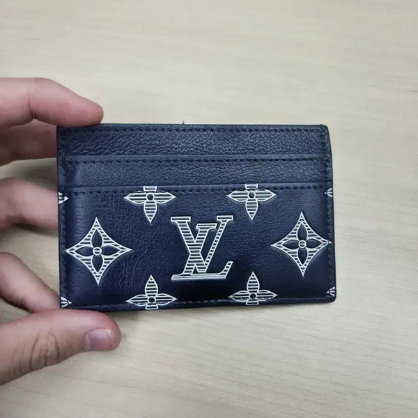 [BUNJANG] Louis Vuitton Shadow Card Holder Navy / [정품]루이비통 쉐도우 카드지갑 네이비