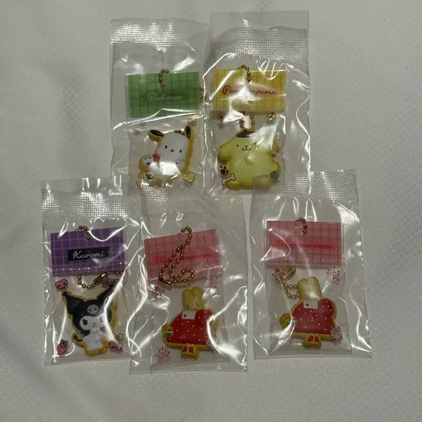 [BUNJANG] Bandai Sanrio Characters Handmade Snack Icing Cookie Gacha Kuromi Pochacco Kitty Pompompurin Marroncream Cinnamoroll / 반다이 산리오 캐릭터 수제 간식 참 아이싱 쿠키 패키지 가챠 쿠로미 포차코 키티 폼폼푸린 마론크림 시나모롤