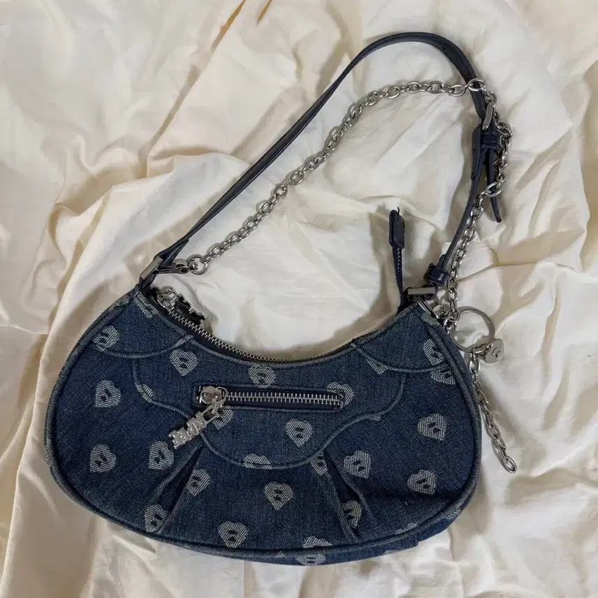 [BUNJANG] Apepe Denim Shoulder Bag / [에이프] 데님 숄더백