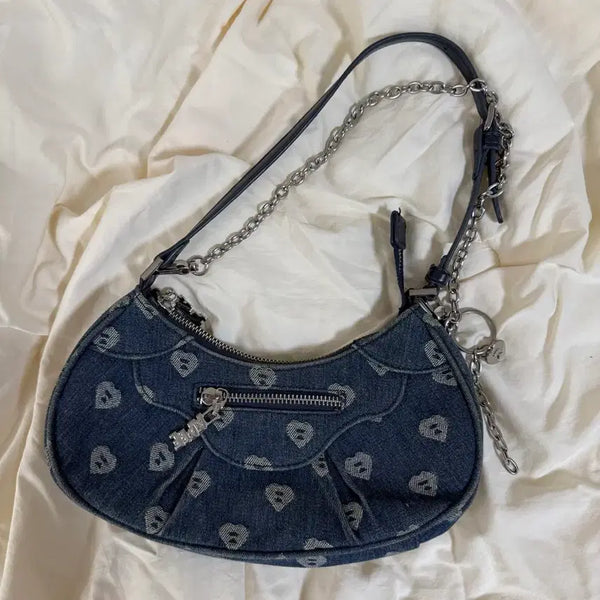 [BUNJANG] Apepe Denim Shoulder Bag / [에이프] 데님 숄더백