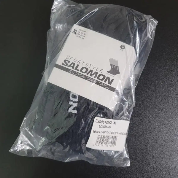 [BUNJANG] Salomon Everyday Low Socks Black (3-Pack) XL / [XL]살로몬/에브리데이 로우 삭스 블랙(3개입)