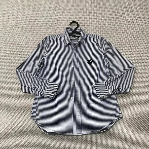[BUNJANG] Comme des Garçons Play Navy Stripe Shirt / 꼼데가르송 플레이 셔츠 네이비 스트라이프