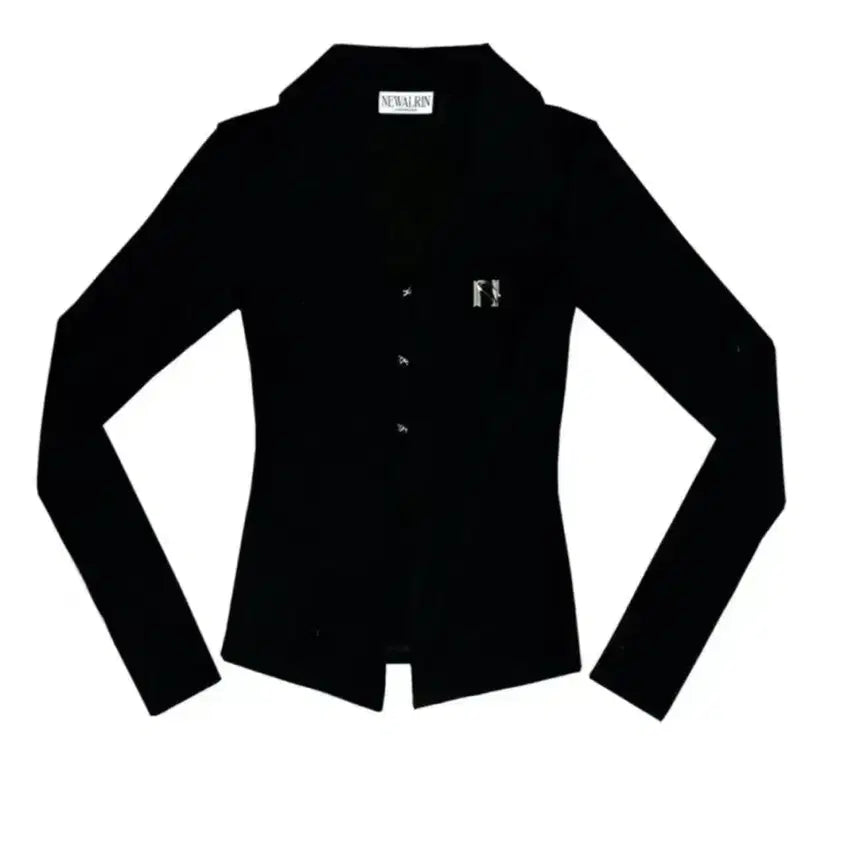 [BUNJANG] Nuellin Shirt Top Black / 뉴얼린 셔츠탑 블랙 새상품