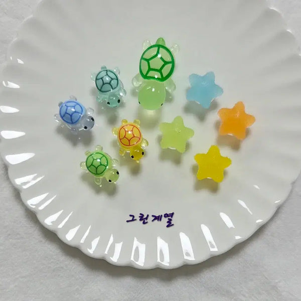 [BUNJANG] Sugar Star Turtle Shoe Charms 7-Piece Set / 슈가별 거북 신발파츠 7pcs1세트