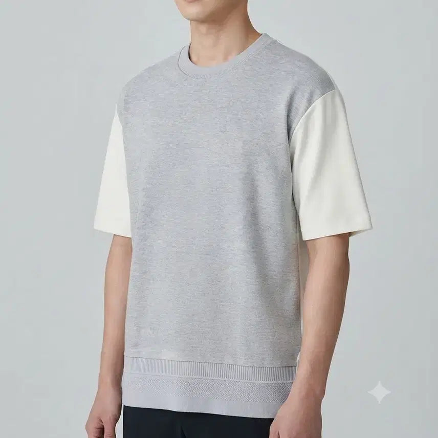 [BUNJANG] Ziozia Round Neck Short Sleeve T-Shirt / [95]지오송지오 반팔 라운드티