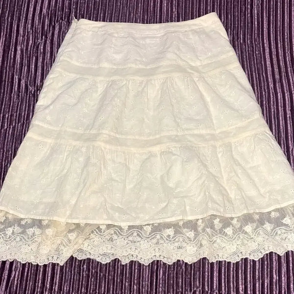 [BUNJANG] Vintage Lace Midi Skirt - Himekoji, Latte Gyaru, Mori Girl Style / 빈티지 레이스 미디스커트 히메카지 라떼갸루 모리걸 롱 스커트
