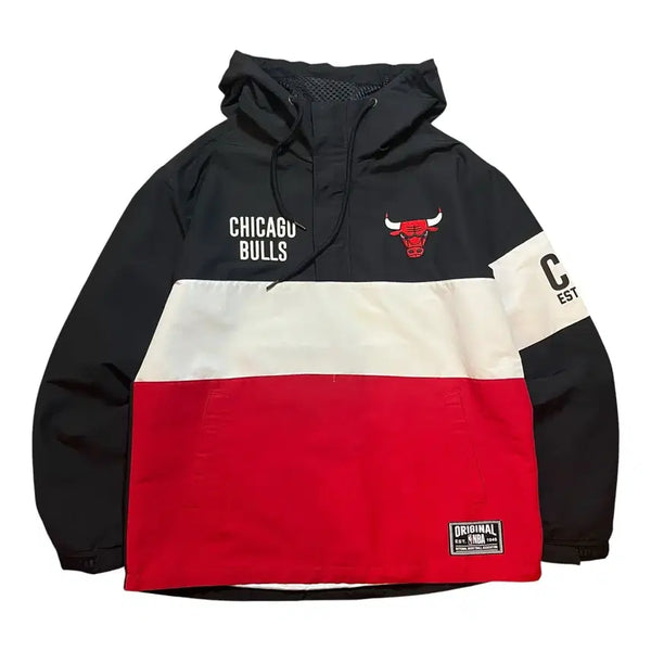 [BUNJANG] NBA Chicago Bulls Big Logo Windbreaker Anorak Jacket / NBA 시카고 불스 빅로고 바람막이 아노락