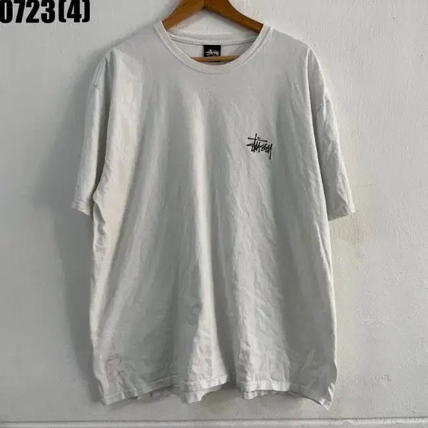 [BUNJANG] Stussy Short Sleeve T-Shirt White XL / 스투시 반팔티 화이트 XL 0723