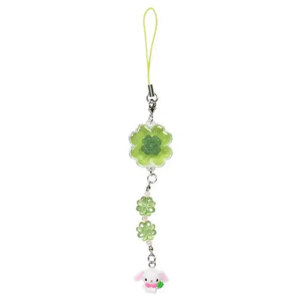 [BUNJANG] Sanrio Mune Kyun Heisei Clover Strap Keychain Shirowsa / 산리오 무네큥 헤이세이 클로버 스트랩 키링 시로우사