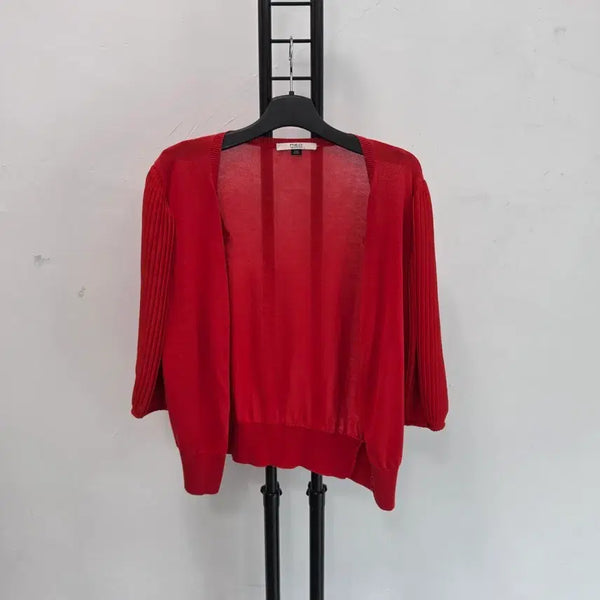 [BUNJANG] Red Valentino Women's Red Cotton Cardigan / 정품 Red Valentino 레드 발렌티노 가디건