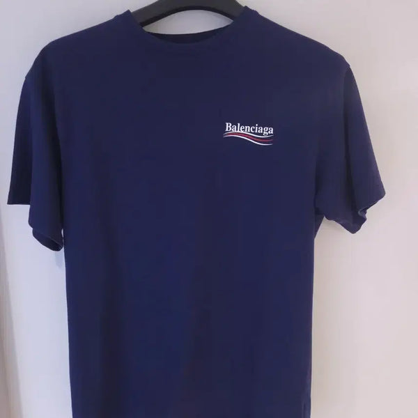 [BUNJANG] Balenciaga Political Wave Logo T-Shirt XS / [새상품급] 발렌시아가 폴리티컬 웨이브로고 반팔 티셔츠 Xs Size
