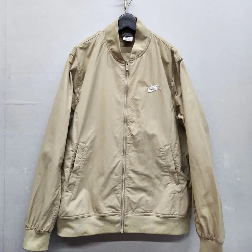[BUNJANG] Nike Swoosh Logo Woven Bomber Jacket L / 나이키 스우시 로고 우븐 봄버자켓 L(L)