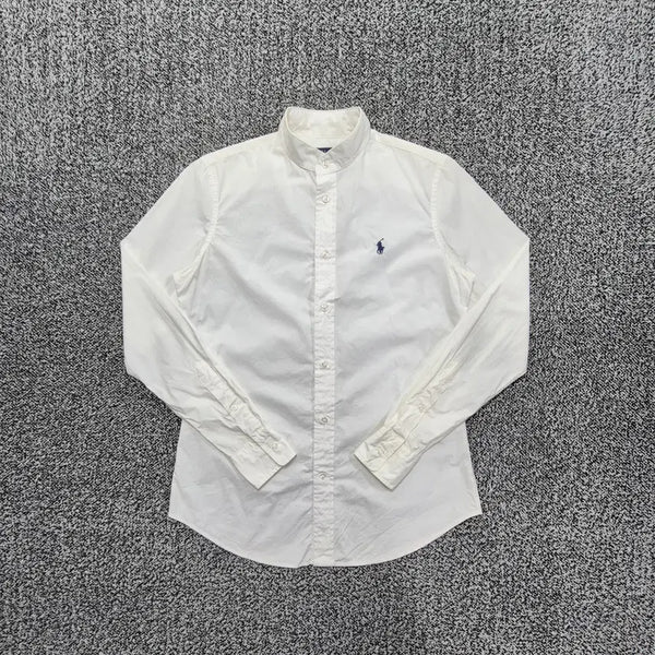 [BUNJANG] Polo Ralph Lauren Vintage China Collar Oxford Shirt White / 빈티지9. 폴로랄프로렌 차이나카라 옥스포드 셔츠 흰색