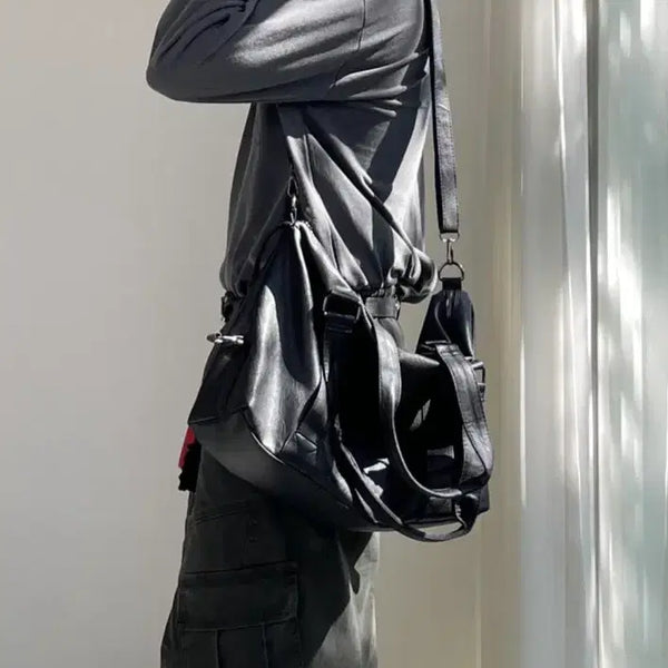 [BUNJANG] Reccode Slow Two-Way Leather Bag / 레코디 슬로우 투웨이 레더백