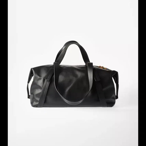 [BUNJANG] Zara x Willy Chavarria Leather Travel Bag Black / 자라 x 윌리차바리아 레더 트래블백 블랙