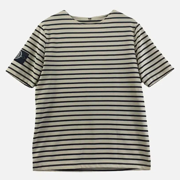 [BUNJANG] Vintage All Day Men's Short Sleeve T-Shirt Cream 95 / 크림 남자 반팔티 95 N8107