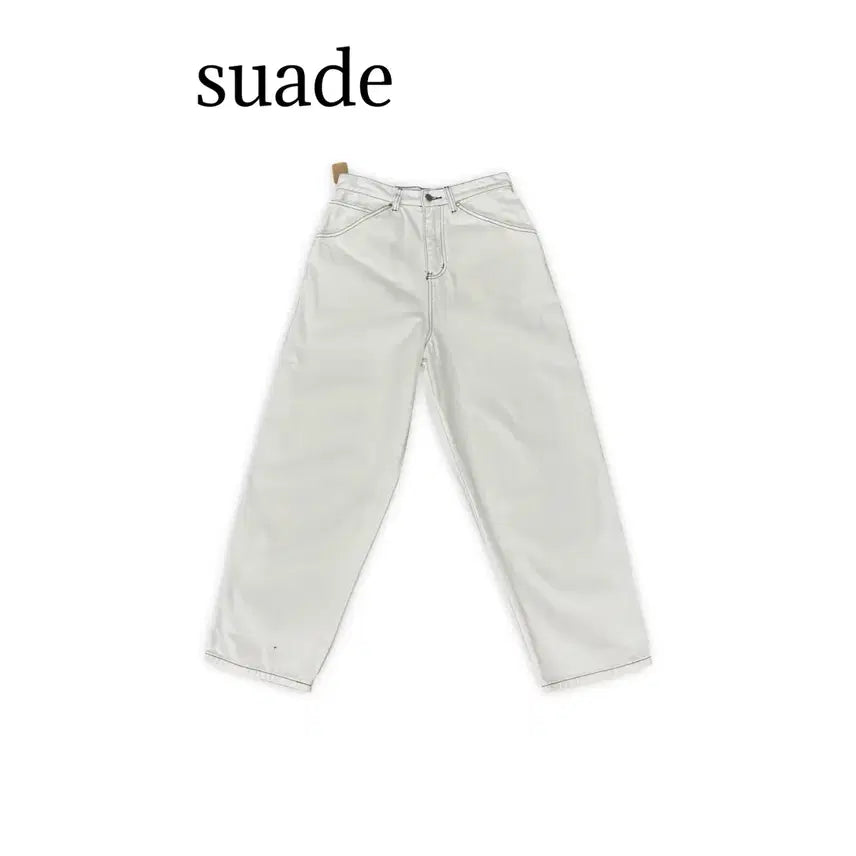 [BUNJANG] Suede Wide Denim Pants / (30)suade 와이드 데님 팬츠