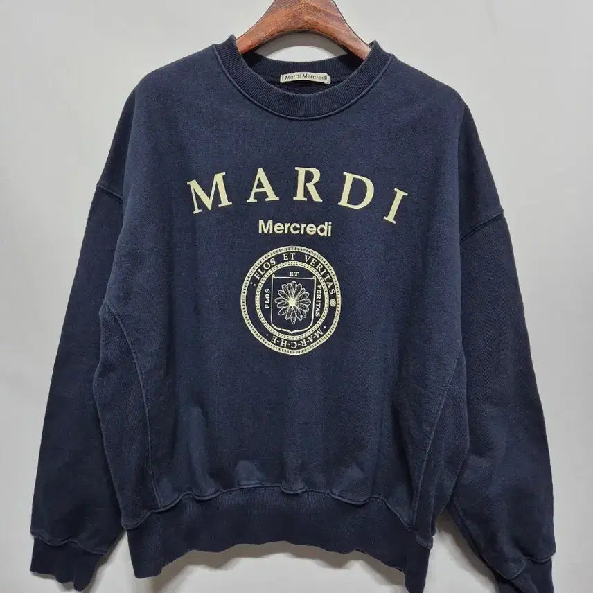 [BUNJANG] Mardi Mercredi Sweatshirt Navy M / 마르디 메크르디 맨투맨 네이비 M