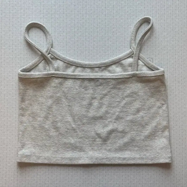 [BUNJANG] Ivory Cropped Sleeveless Top / 아이보리 크롭나시