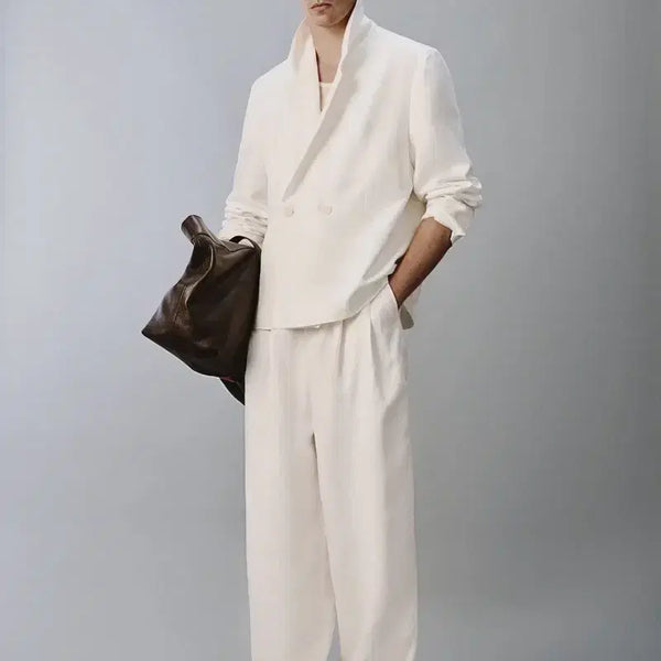[BUNJANG] Zara Relaxed Fit Viscose Linen Suit Set / Zara 릴렉스핏 비스코스 린넨 수트 셋업