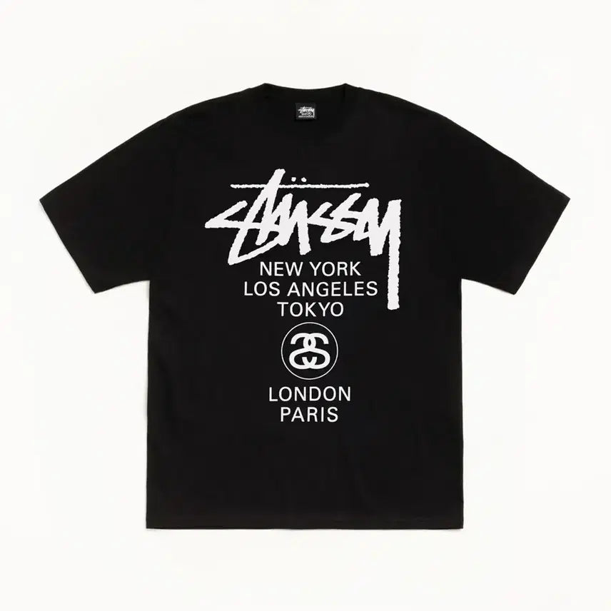 [BUNJANG] Stussy World Tour T-Shirt / 스투시 월드 투어 티셔츠