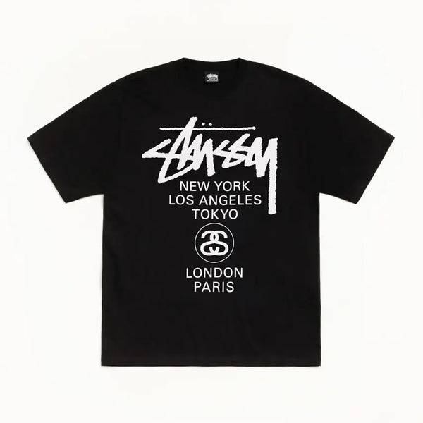 [BUNJANG] Stussy World Tour T-Shirt / 스투시 월드 투어 티셔츠