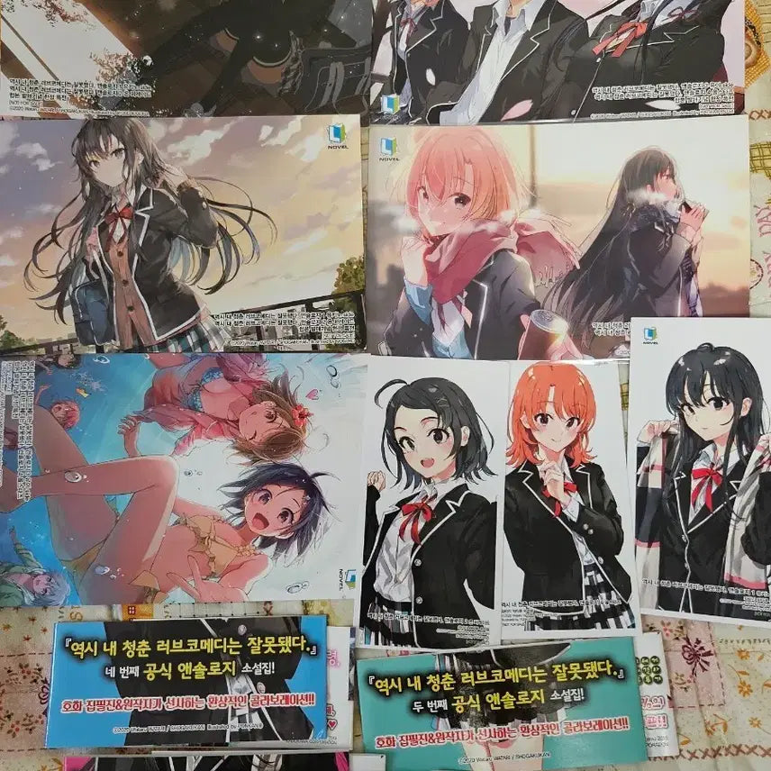 [BUNJANG] My Youth Romantic Comedy Is Wrong, As Expected Anthology 1-4 First Edition Bonus Set / 역시 내 청춘 러브코메디는 잘못됬다 앤솔로지1~4 초판 특전 모음