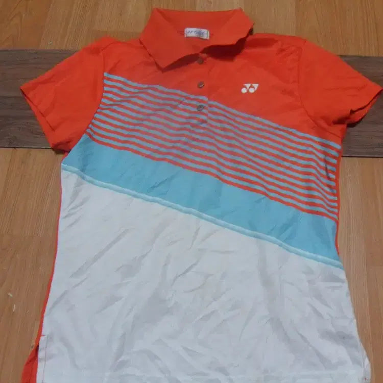 [BUNJANG] Yonex Women's Short-Sleeve Collar T-Shirt - Badminton Apparel / 6천원구제 요넥스 여성 반팔 카라 티셔츠 배드민턴복 4